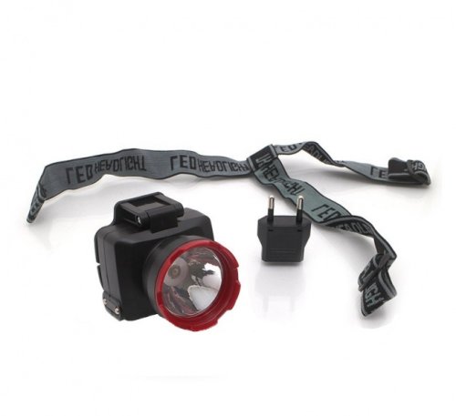 Фонарь налобный Космос 1Вт 500мА.ч 220В 2 режима LED фото Фонарь налобный Космос 1Вт 500мА.ч 220В 2 режима LED картинка